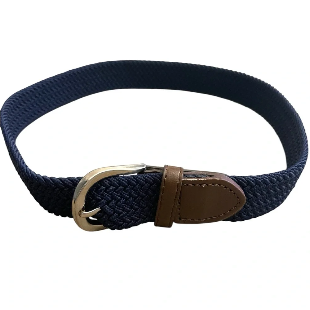 Kids’ Navy Woven Belt